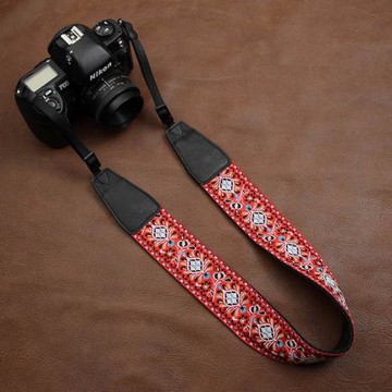 cam·in 相機背帶微單復古掛脖可調斜挎民族風掛繩數碼單反肩帶