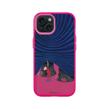 iPhone 15 Clear 粉漾桃 - 幾米 Jimmy Liao - 星空-小象變大象