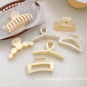 韓國大號抓夾后腦勺盤發夾洗澡發卡發抓夾子網紅鯊魚夾氣質頭飾女