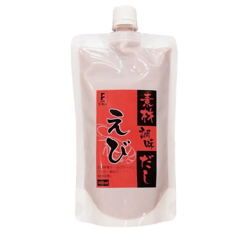 フタバの素材調味だし・えび400ml  x  12袋