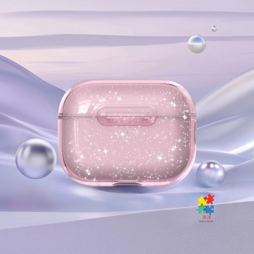 2026新款 透明耳機殼 閃粉 適用 Air Pods Pro 2 3 耳機防摔殼 Air Pods 4 3 耳機保護套