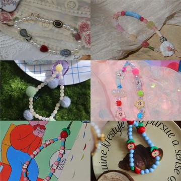 adultchild原創設計手機鏈串珠掛件合集