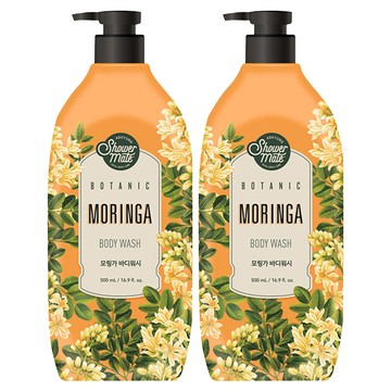 Shower mate 療癒植園花草沐浴乳 辣木籽 500ml  2瓶