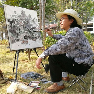 公司貨 免運 超低價 大槽戶四尺斗方對開71*72磁性折疊國畫寫生畫板套裝毛氈戶外便攜 快速發貨