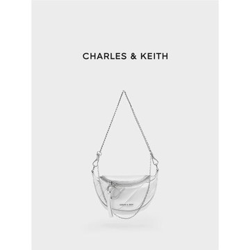 (免運)CHARLES&KEITH夏季女包CK2-80151325時尚鏈條單肩包斜挎包腰包女