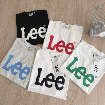 【FJstore】韓國 LEE  經典LOGO短袖 T-shirt  短T 短踢 圓領 短袖上衣 男生短袖 情侶 T恤