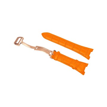 【Golden Concept】Apple Watch 40mm 41mm CE-OR 玫瑰金錶扣 橘皮革錶帶