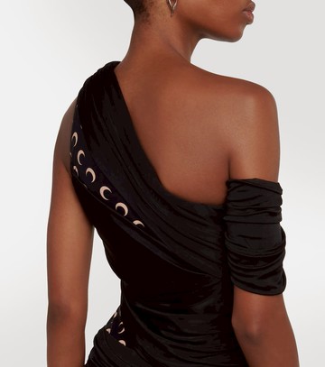 Marine Serre Ruched jersey minidress