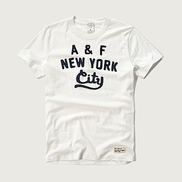 af a&f Abercrombie & Fitch 短袖 T恤 白色 0388