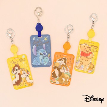 【R.FUN SHOP】迪士尼伸縮滑蓋證件套 多款任選 維尼 奇奇 蒂蒂