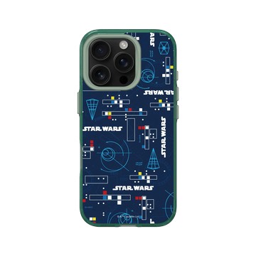 iPhone 16 Pro Clear 憂墨綠 - 迪士尼-星際大戰 Star Wars - 經典幾何Pattern