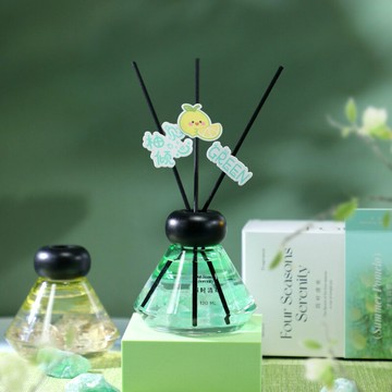 工廠定制四季香薰擺件水晶無火香薰精油室內持久香熏高級空氣香氛 d7196