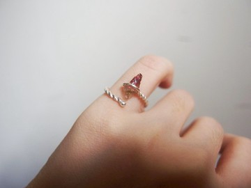 晶晶工坊*Love2hm 【晶凌】-西瓜碧璽/s950 純銀訂製戒指