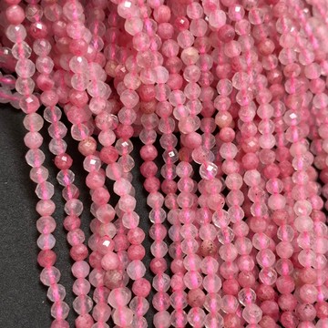 【Rich手作】櫻花雨 薔薇石 切角 方塊 條珠 鑽切 切角條珠 半成品 手作設計 水晶材料 散珠 水晶設計款 現貨在台
