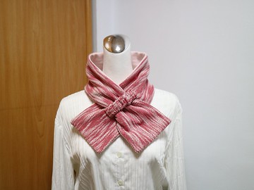 可調式短圍巾.scarf 保暖圍脖 雙面雙色 大人.小孩均適用