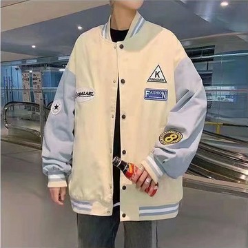 限時優惠 新款棒球服外套 外套男棒球服男裝冬季大碼港風潮牌ins學生寬鬆百搭加絨夾克衫潮