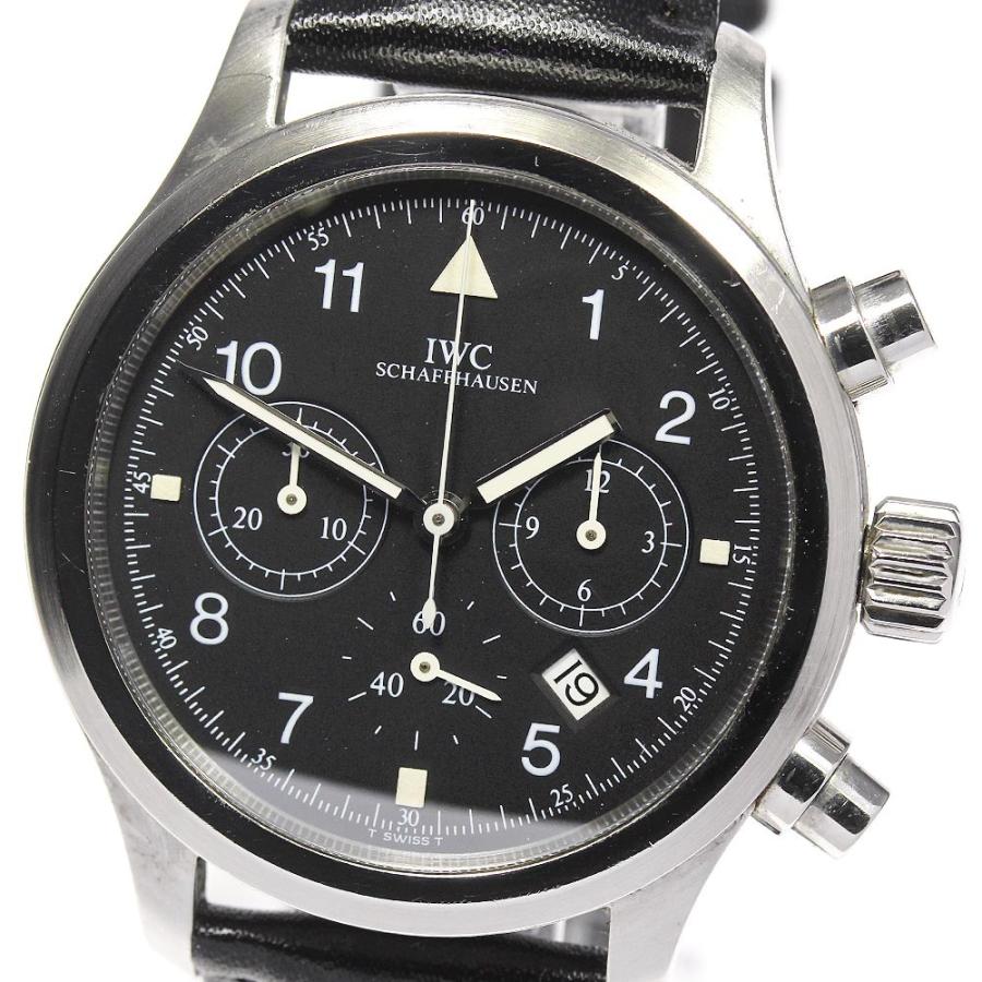 訳あり IWC IWC SCHAFFHAUSEN IW374101 フリーガー クロノグラフ クォーツ メンズ _774489