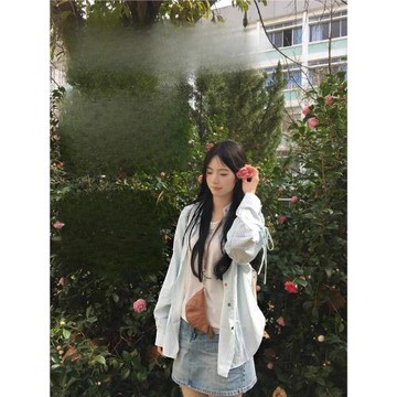 2026夏季新款彩色紐扣系帶條紋長袖防曬襯衫女薄款寬松襯衣外套潮