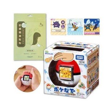 Pokémon 寶可夢Poke Nade 觸摸互動 寵物精靈球/電子雞/電子寵物 日英文版 Takara Tomy 送精油貼布