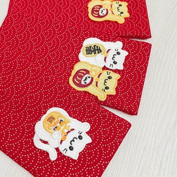 【招財雙貓 紅包】達摩 客製化 紅包袋 大紅包可放存摺