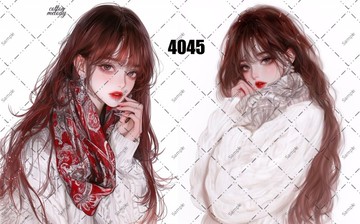 original sticker no.4045 人物貼紙 原創貼紙 原創人物貼紙 裝飾貼紙 cotton melody