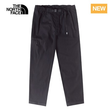 The North Face北面UE男款黑色防潑水多口袋褲腳捲折休閒褲｜81RGJK3