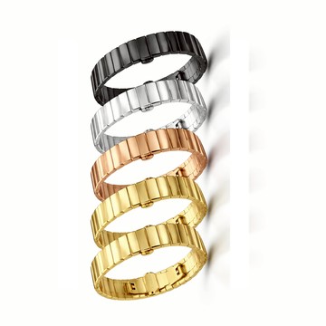 【一珠竹節鋼錶帶】適用 Garmin vivoactive 6 / 5 GPS 錶帶寬度 20mm 不鏽鋼 金屬 錶帶