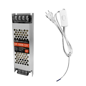 LGS 110V轉12V 『變壓器+電源線』 霓虹燈條專用 8.3A輸出功率 100W