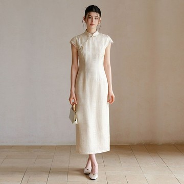 新中式改良旗袍 / 流蘇修身洋裝 / 錦瑟杏長裙