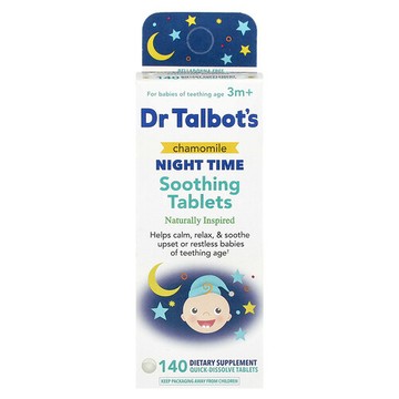Dr. Talbot's, 洋甘菊夜間舒緩片劑，3 個月以上，140 片速溶片