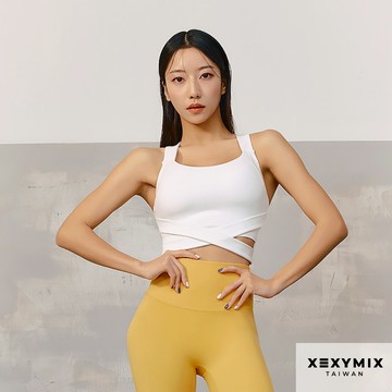 XEXYMIX XELLA 軟糖凝膠 完美包覆交叉背心上衣 XT4351G 共6色 排汗 快乾 運動上衣 4351