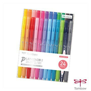 TOMBOW 蜻蜓 雙頭彩色筆 6色組 / 12色組 / 24色組 GCB-611/011/012  0.4&1.2mm【APP滿額下單10%點數(單一帳號最高1500點)】8/31止