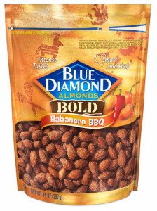 ブルーダイアモンド アーモンド ハバネロバーベキュー味 397g 14oz Blue Diamond Almonds Bold Habanero BBQ