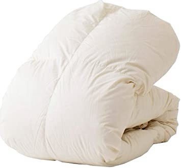 Iris Plaza 【日本代購】羽絨被單人白鴨絨85% 柔軟桃皮絨加工150×210cm 日本製 - 象牙色
