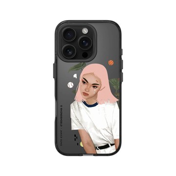 iPhone 16 Pro Clear 酷墨灰 - Janice Sung - Pink Sand 粉砂