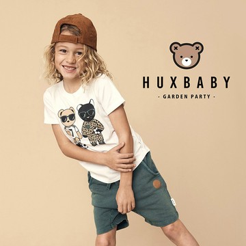 澳洲 Huxbaby 有機棉豹紋足球好朋友上衣