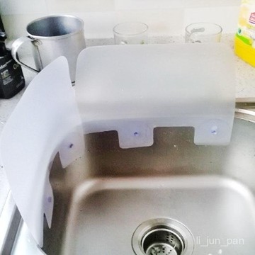臺灣🚍8H出🉑廚房水槽擋水闆擋油闆創意透明防濺水擋闆擋油闆浴室洗漱臺隔水闆