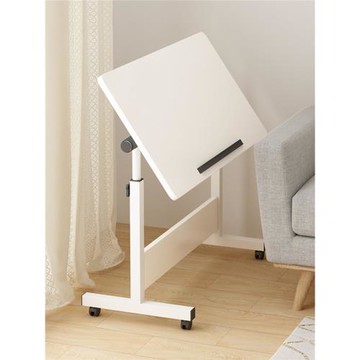 懶人宿舍學生桌臥室落地沙發邊上辦公桌吃飯網課帶輪子簡易床上小桌大學寢室可移動升降電腦桌家用書桌床邊桌