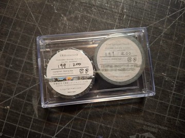 199/200 Liuyingchieh 移動記 Washi 紙膠帶特殊編號透明塑膠盒組