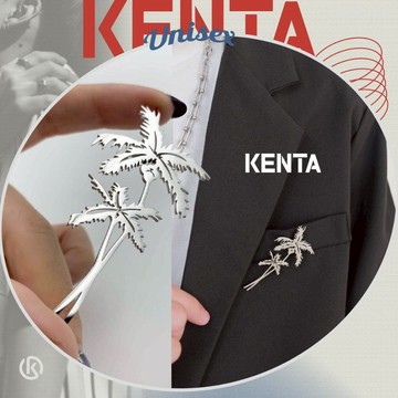 椰樹胸針 別針 男生配件 中性飾品 畢業禮物 健太選物⋆˖°