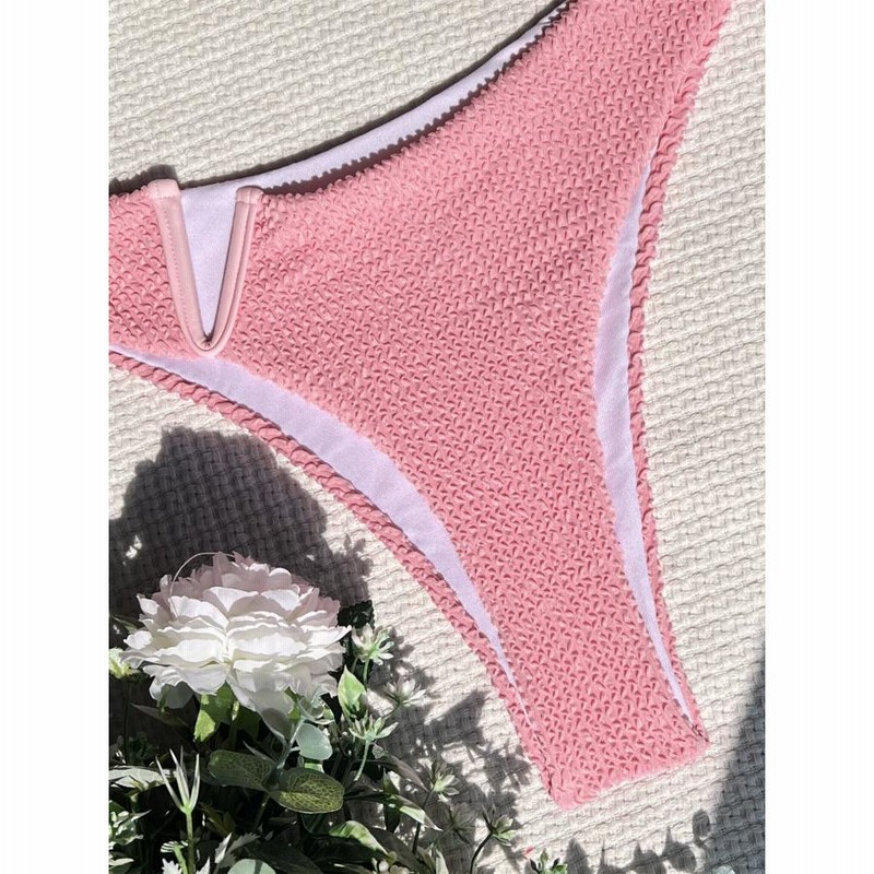水着 セクシー レディース ブラジリアン ビキニ スーパー ピンク