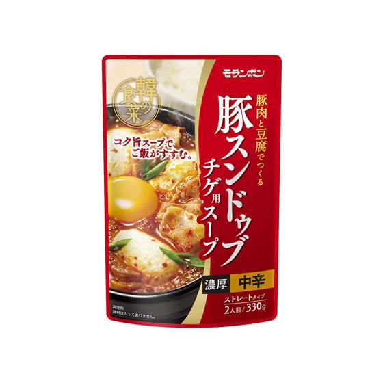 モランボン 韓の食菜 豚スンドゥブチゲ用スープ 330g 料理の素 加工食品