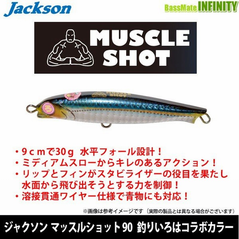 ジャクソン マッスルショット 90 釣りいろはコラボカラー 【メール便配送可】 【まとめ送料割】 通販 LINEポイント最大0.5%GET |  LINEショッピング