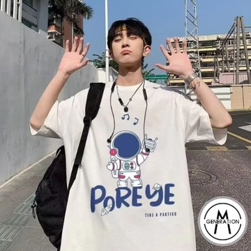 【M世代】M-5XL 男生上衣 寬鬆T恤 落肩五分袖 大尺碼 男士短袖 五分袖 男生衣服 情侶上衣 ATGN284