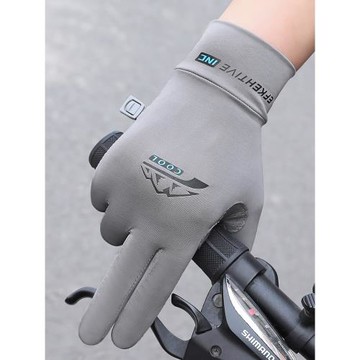 防曬手套男薄款夏季戶外防紫外線觸屏透氣冰絲防滑騎行開車手套女