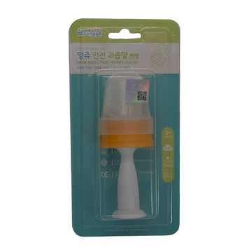 ange 安全果汁網 棒型 韓國製造 能使寶寶輕鬆食用新鮮水果  黃色  1個