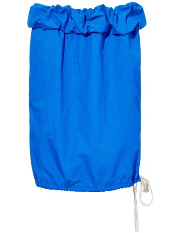Proenza Schouler - Hayley crinkled poplin skirt - women - Cotton/Polyester - L - Blue