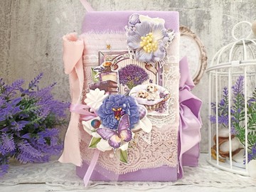 花園兔子垃圾日記本 手工製作 Farmlife 花朵 紫丁香筆記本 厚厚