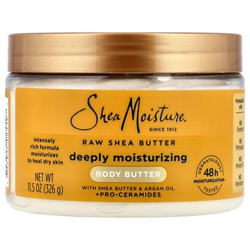 SheaMoisture, 深層保濕身體乳，未加工乳木果油，11.5 盎司（326 克）
