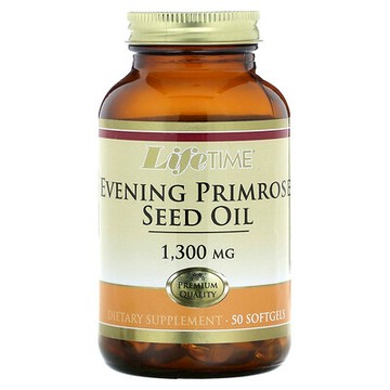 LifeTime Vitamins, 月見草籽油，1300 毫克，50 粒軟膠囊